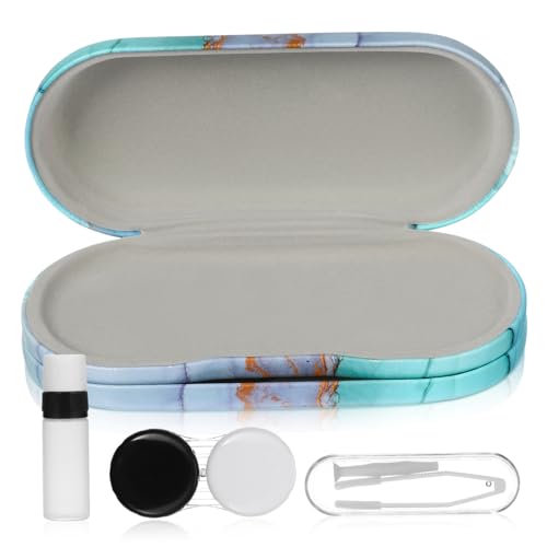 minkissy Kontaktlinsenbox Und Brillenetui Tragbarer Aufbewahrungsbehälter Für Kontaktlinsen Und Brillen Für Reisen Und Geschäftsreisen von minkissy