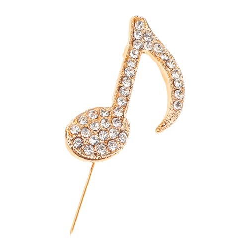 minkissy Musiknotenbrosche Musiknoten Anstecknadel Instrumentennadeln Schmuck Für Frauen Musiknoten Hüte Dekorative Nadeln Musiknadeln Für Frauen Knöpfe Nadeln Strasssteine Weiß von minkissy