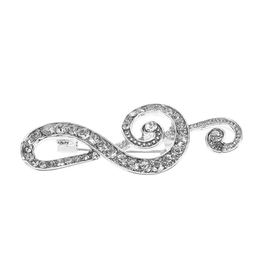 minkissy Musiknotenbrosche Musiknoten-schmuck Hemdnadeln Brosche Mit Musikmotiv Musiknadeln Broschennadeln Für Modenadeln Und Broschen Anstecknadel Mit Musiknote Legierung Silver von minkissy