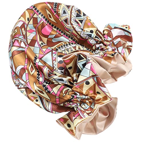 minkissy Cap Bath Cap Schlafmütze Doppellagige Elastische Haube Für Haar Und Nächteinsätze Atmungsaktive Polyester-duschemütze Für Haarschutz Wiederverwendbar Für Damen Und Herren von minkissy