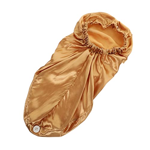 minkissy Satin Schlafhaube Für Damen Elastische Nachtmütze Lange Haube Für Lockiges Haar Vielseitige Verwendung Beim Schlafen Und Make-up Atmungsaktiv Und Langlebig von minkissy