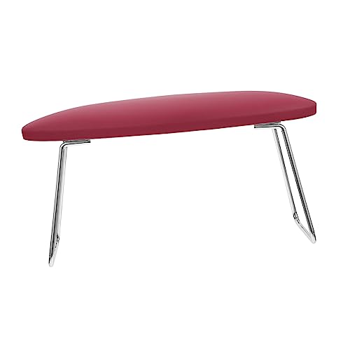 minkissy Nail Arm Rest Kissen Für Maniküre Ultra Bequeme Handauflage Mit Rutschfestem Design Für Nagelstudios Und Zuhause Tiefrotes Pu Edelstahlstütze von minkissy