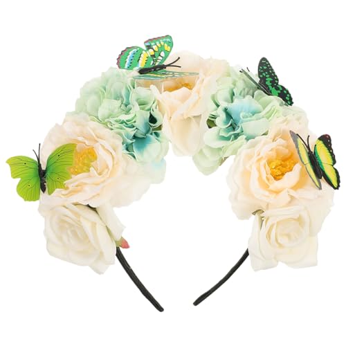 minkissy Natürlicher Look Für Ihren Urlaub Schmetterlings-kopfschmuck Lebensechte Blumen Als Haarschmuck Für Frauen von minkissy