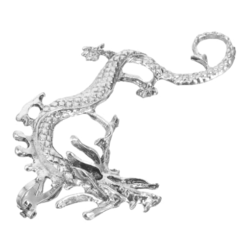 minkissy Non piercing Dragon Ear Cuff Ohrclip aus Metall Modische Punk Ohrklemme für Damen Robustes Design Voll Umschließend Vielseitig für Party Hochzeit Alltag Geeignet von minkissy