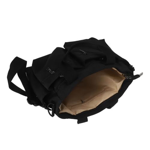 minkissy Nylon Tote Bag Damen Schultertasche mit Abnehmbarem Gurt Robuste Canvas Handtasche mit Mehreren Fächern Große Kapazität Modisch und Vielseitig für Arbeit Shopping und Alltag von minkissy