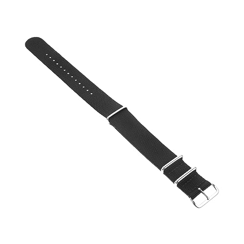 minkissy Nylon Uhrenarmband Gewebtes Armband mit Edelstahlverschluss Verstellbar Atmungsaktiv für Sport für Herren Damen von minkissy