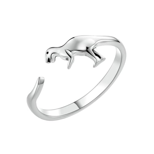 minkissy Verstellbarer Offener Ring Mit Dinosaurier-design Unisex Ring Aus Widerstandsfähigem Material Passend Zu Verschiedenen Outfits Und Kostümen von minkissy