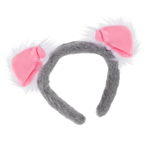 minkissy Ohren-kopfbedeckung Koala-ohren-stirnband Plüsch-kopfbedeckung Zootier-stirnbänder Für Erwachsene Plüschtier-stirnbänder Süßes Koala-haarband von minkissy