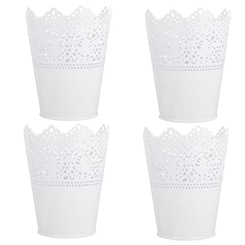 minkissy Organizer- Spitzendesign 4-teilig Make-up-aufbewahrungseimer Robuste Stilvolle Kosmetikbehälter Für Die Inneneinrichtung von minkissy