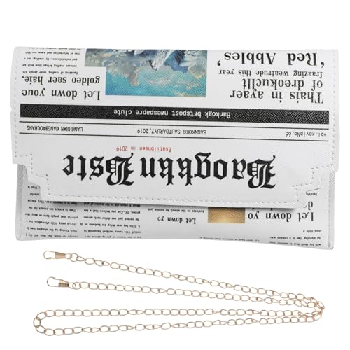 minkissy Pu-kunstleder-schultertasche Für Frauen Umhängetasche Mit Kette Filigranes Design Tragbar Für Alltag Und Reisen Organizer-tasche Für Kleine Gegenstände von minkissy