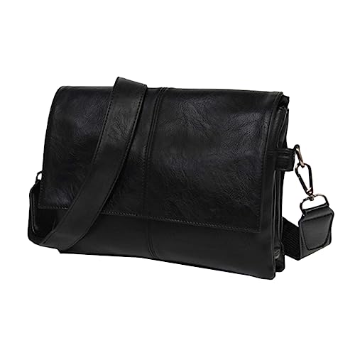 minkissy PU Umhängetasche für Herren Einstellbare Schultertasche mit Reißverschluss Mehreren Fächern für Handy Kopfhörer Alltagsgegenstände minkissy PU Umhängetasche für Herren Einstellbare Schultertasche mit Reißverschluss Mehreren Fächern für Handy Kopfhörer Alltagsgegenstände von minkissy