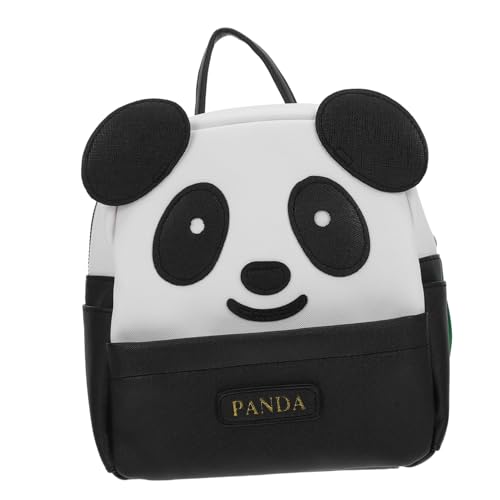minkissy Panda-Muster Rucksack Für Jungen Und Mädchen Cartoon-Schultertasche Schulrucksack Schlicht Und Modisch Verstellbare Schultergurte Reisen Und Outdoor-aktivität von minkissy