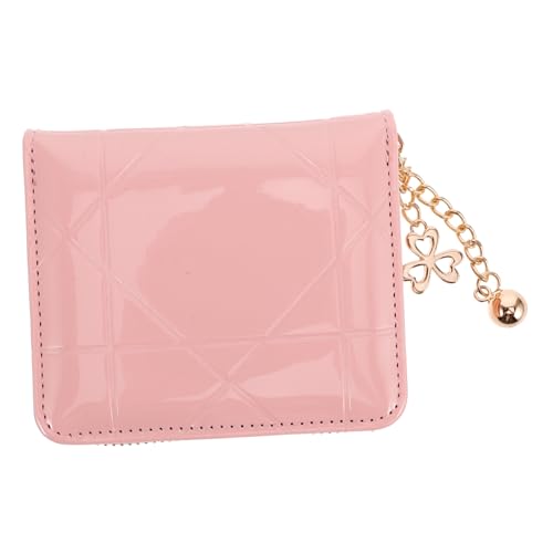 minkissy Kleine Damen Geldbörse PU Faltbare Clutch mit Münzfach Kartenetui für Mädchen Stilvolle Kleiner Geldbörse für Täglichen Gebrauch von minkissy