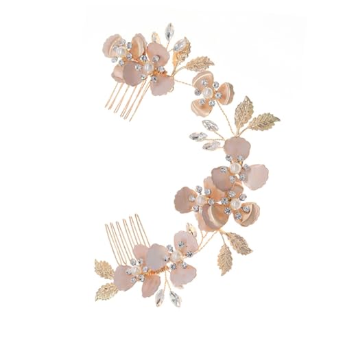 minkissy Blumen-haarkamm Haarband Schmuck Frauen Haarkamm Hochzeit Braut Kopfschmuck Braut-haarkamm Haarband Für Partys von minkissy