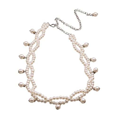 minkissy Perlengürtel Für Damen Taillenkette Mit Fransenanhänger Dekorationsgürtel Aus Kunstperlen Mode Gürtel Für Partys Hochzeiten Und Andere Anlässe von minkissy