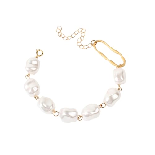 minkissy Perlenarmband Handgefertigt Metall Mode Armreif Kreative Handgelenk Kette Schmuck Für Damen Für Party Und Alltag von minkissy