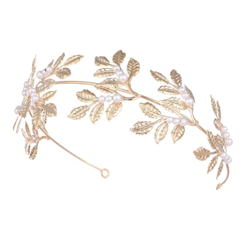 minkissy Hochzeit Tiara Für Frauen Braut Krone Damen Gefälschte Perle Kopfschmuck Party Favor Stirnband Mit Krone Design Für Hochzeitsfestzug Und Geburtstagsfeier von minkissy
