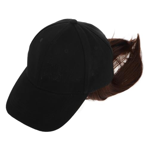 minkissy Hutperücke Mit Kurzem Lockigem Haar Für Damen Hut Mit Befestigten Haaren Baseballkappenperücke Für Verschiedene Anlässe Haarkappe Aus Atmungsaktivem Material Waschbar Und von minkissy