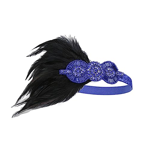 Gatsby-stirnband Feder Stirnband Gatsby Altes Haarband Feder Haarband Federstirnband Aus Den 1920er Jahren Flapper-kopfbedeckung Aus Den 20er Jahren Braut Schallwand Hochzeit von minkissy