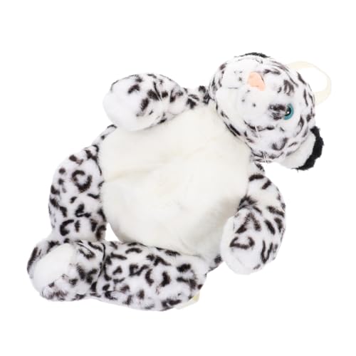 minkissy Plüsch Tier Rucksack Für Junge Mädchen Mit Cartoon Motiv Leopard Tasche Entzückender Kinderrucksack Mit Ausreichend Stauraum Für Täglichen Gebrauch von minkissy