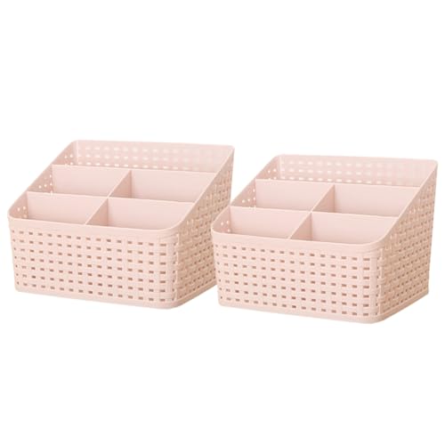 minkissy Pp-material 2 Stück Kosmetik-aufbewahrungsbox Pinselhalter Desktop-organizer Modern Platzsparend Home Office Essential von minkissy