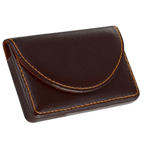 minkissy Pu Visitenkartenetui Für Damen Und Kartenhalter Für Id Und Kreditkarten Praktischer Geldbeutel Mit Großem Retro Design Für Business Und Alltag von minkissy