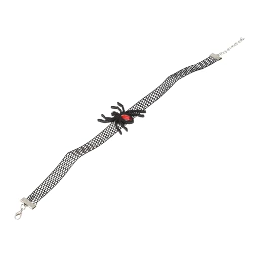 minkissy Punk Gothic Spider Halskette Verstellbarer Choker Halloween Party Schmuck Modischer Collar für Geburtstag Valentinstag und Alltag von minkissy