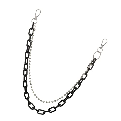 minkissy Punk Handgefertigte Geometrische Körperkette Exaggerative Hüftkette für Erwachsene Modischer Waist Belt für Partys und Tanz Schwarz minkissy Punk Handgefertigte Geometrische Körperkette Exaggerative Hüftkette für Erwachsene Modischer Waist Belt für Partys und Tanz Schwarz von minkissy