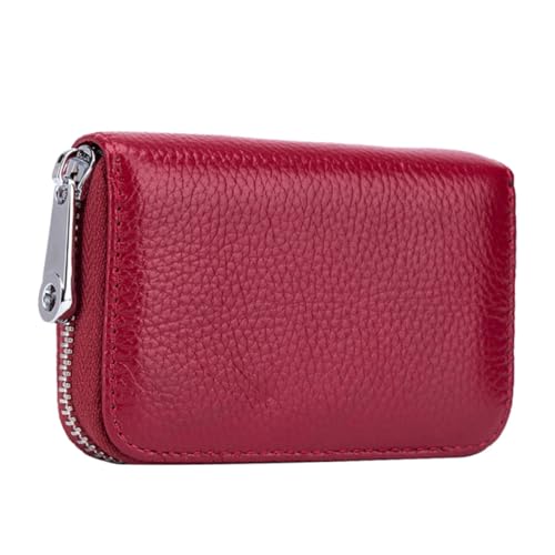 minkissy RFID Sichere Tragbare Kartentasche mit Reißverschluss 12 Fächer Damen und Herren Kartenetui Schutz vor Identitätsdiebstahl Stilvolles Design von minkissy
