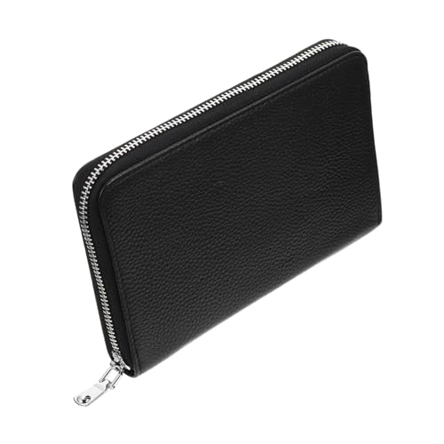 minkissy RFID Schutzhülle Kreditkartenetui aus PU Material mit Reißverschluss Multifunktional Großer Kartenhalter für Damen Leichte Geldbörse für Alltag Reisen Büro und Freizeit von minkissy