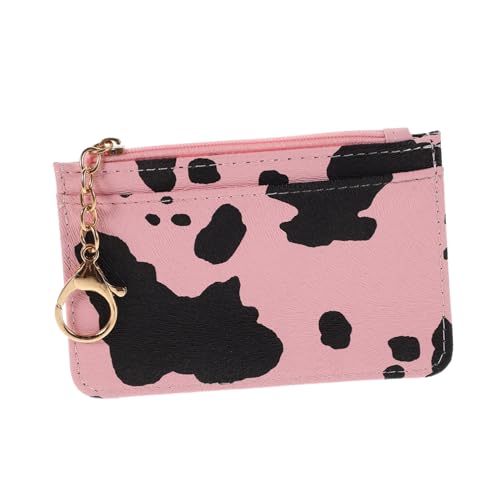 minkissy Reisebrieftasche Für Damen: Kleine Pu-Tasche Mit Tiermuster Und Schlüsselanhänger – Kleingeldfach Mit Reißverschluss Für Reisepass, Tickets Und Mehrere Karten von minkissy