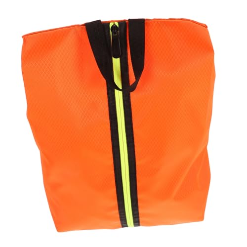 minkissy Reisetasche für Schuhe mit Tragegriff Platzsparender Organizer Robustes Leicht zu Reinigendes Material Orangefarbene Aufbewahrungstasche für Herren Unterwegs von minkissy
