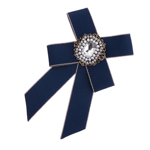 minkissy Retro Fliege Brosche für Damen Krawattennadel mit Einzigartigem Design für Formelle Anlässe Hochzeiten Langlebigem Material Zeitloses Kleidungszubehör von minkissy