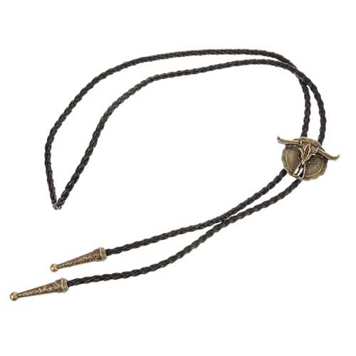 minkissy Retro Krawatten Halskette für Herren Verstellbare Kuhkopf Dekoration Stilvolle Cowboy Accessoires für Formelle und Lässige Outfits für Mottopartys und Alltag minkissy Retro Krawatten Halskette für Herren Verstellbare Kuhkopf Dekoration Stilvolle Cowboy Accessoires für Formelle und Lässige Outfits für Mottopartys und Alltag von minkissy