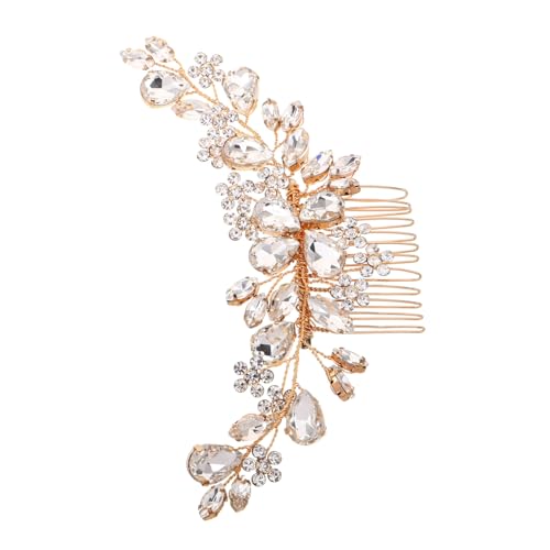 minkissy Rhinestone Haarkamm für Damen Leichter Komfortabler Brautschmuck mit Funkelnden Strasssteinen Edle Verarbeitung für Hochzeit Party und Besondere Anlässe von minkissy
