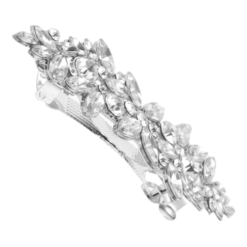 minkissy Rhinestone Haarklammer für Frauen Eleganter Duckbill Clip mit Glitzernden Strasssteinen Vielseitiger Haarschmuck für Hochzeit Brautjungfern Partys und Formelle Anlässe Sicherer für von minkissy
