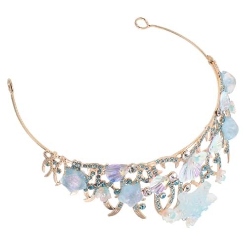 minkissy Rhinestone Meerjungfrauen Krone Handgefertigt mit Seestern und Muschel Haarschmuck Leichtes Tiara für Braut Hochzeit Geburtstagsfeier Ocean-thema Accessoire für Frauen Mädchen minkissy Rhinestone Meerjungfrauen Krone Handgefertigt mit Seestern und Muschel Haarschmuck Leichtes Tiara für Braut Hochzeit Geburtstagsfeier Ocean-thema Accessoire für Frauen Mädchen von minkissy