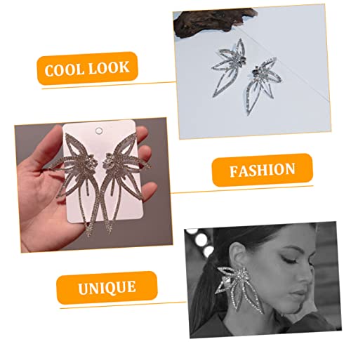 minkissy Rhinestone Ohrringe Damen Modisch Funkelnde Blütenform Statement Schmuck Elegant Für Alltag und Party von minkissy