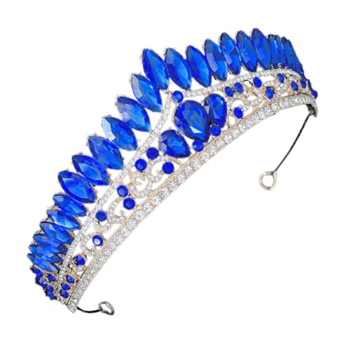 minkissy Rhinestone Tiara Krone Braut Haarschmuck mit Funkelnden Kristallen Stirnband für Hochzeit Geburtstag Festliche Anlässe Damen Accessoire Gold Blau minkissy Rhinestone Tiara Krone Braut Haarschmuck mit Funkelnden Kristallen Stirnband für Hochzeit Geburtstag Festliche Anlässe Damen Accessoire Gold Blau von minkissy