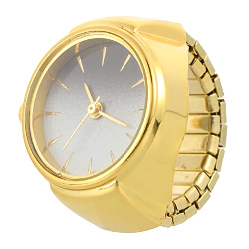 minkissy Ringuhr Modisch Dekorativ Vielseitig Tragbar Damenuhr Analog Fingeruhr Schmuckaccessoire Alltagsschmuck Langlebig Elegant von minkissy