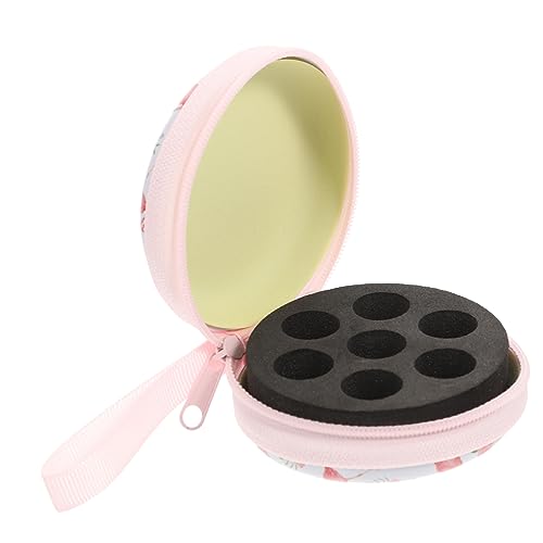 minkissy Aufbewahrungstasche Für Flaschen Mit Ätherischen Ölen Rollenflaschentasche Kleiner Flaschenkasten Mini-Organizer Für Ätherische Ölflaschen Reisen Weißblech Diffusor Tragbar von minkissy