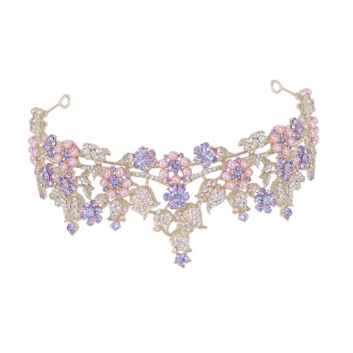 minkissy Rosenkrone Brautkrone geburtstagskrone Haarschmuck für Hochzeiten Braut Diadem hochzeit dekoration Boho-Krone Braut-Tiara braut kopfschmuck Strass-Stirnband Strasssteine Violett minkissy Rosenkrone Brautkrone geburtstagskrone Haarschmuck für Hochzeiten Braut Diadem hochzeit dekoration Boho-Krone Braut-Tiara braut kopfschmuck Strass-Stirnband Strasssteine Violett von minkissy