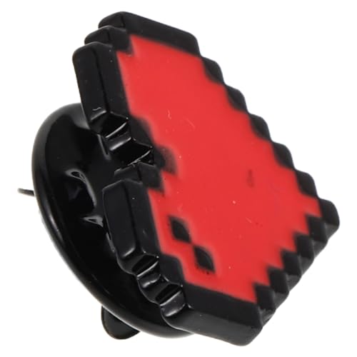 minkissy Rote Pixel Herz Anstecknadel aus Zinklegierung Brosche für Kleidung Taschen Hüte Vielseitiges Accessoire für Valentinstag Partys Geburtstage und Besondere Anlässe von minkissy