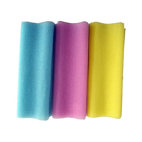 minkissy 4stücke Peeling-badetuch Aus Rückenschrubber-handtuch Für Dusche Abgestorbene Hautzellen Entfernen Schweiß Und Fett Reinigen Langer Riemen Für Ganzkörperreinigung von minkissy