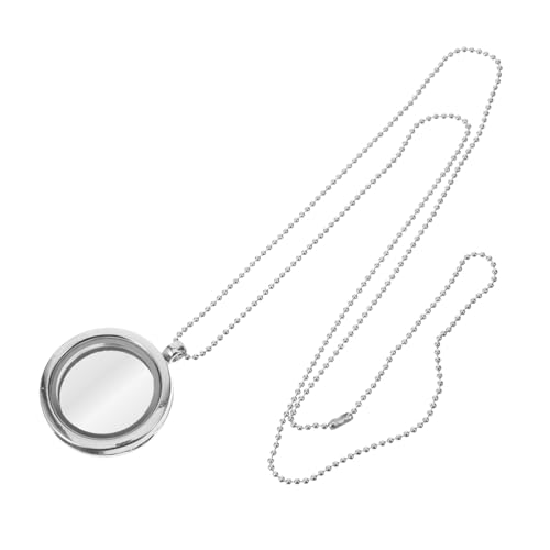 minkissy Rundes Metall Fotoanhänger Tablett Leichter Stabiler Bilderrahmen Anhänger für Schmuckanhänger Basteln DIY Halskette Vielseitig Einsetzbar Einfache Aufbewahrung Perfektes Zubehör von minkissy