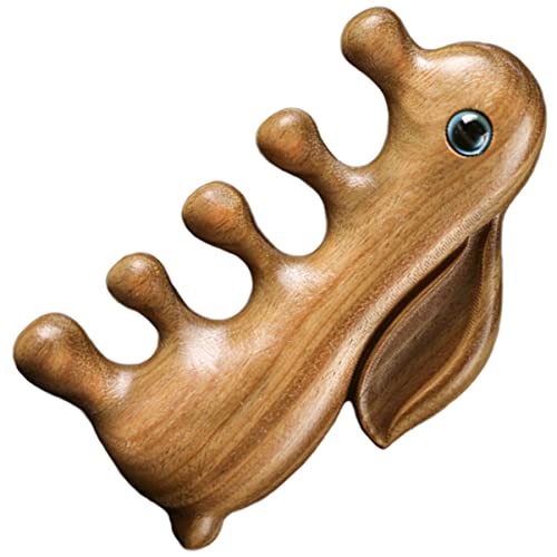 minkissy Sandelholzkamm Mit Breiten Zähnen Massagekamm Für Kopfhaut Haarpflegekamm Aus Natürlichem Holz Kein Statischer Kamm Angenehmes Massageerlebnis Für Damen Und Herren von minkissy