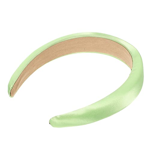 minkissy Satin Gepolstertes Stirnband für Damen Mädchen Breites Haarband aus Seidensatin Weich Langlebig Modisches Kopfschmuck für von minkissy
