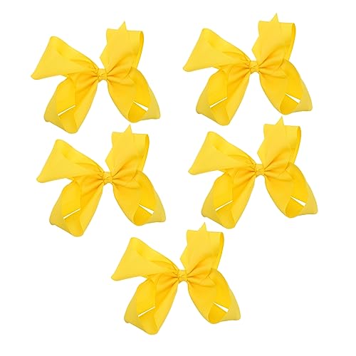 minkissy 5st Schleife Haarnadel Haarspangen Mit Schleifen Für Mädchen Schleifenhaarspangen Für Mädchen Modische Haarnadel Kleinkind Spielzeug Gerippter Gürtel Aus Polyester Kleines Mädchen von minkissy