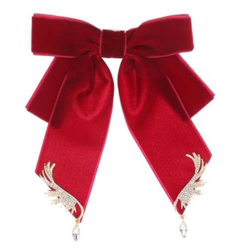 minkissy Fliege Für Frauen Mit Flügel-design Juwelenbesetzte Brosche Als Accessoire Für Anzug Oder Kleid Künstlerische Schleife Aus Strapazierfähigem Samt Für Verschönerung von minkissy