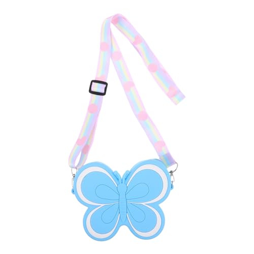 minkissy Süße Schmetterlings-silikontasche Mädchen-geldbörse Für Jungen Und Mädchen Umhängetasche Wechselgeldhalter Geldbeutel Schlüsselbörse Für Weihnachtsgeburtstagsfeiern von minkissy